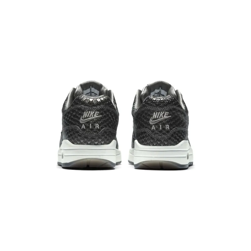 Nike Air Max 1 Reptile Metallic Pewter (W) Metallic Pewter/Metallic Pewter-Summit White (454746-015)