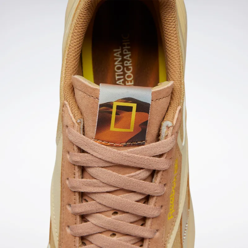 Reebok National Geographic Classic Leather Legacy AZ Shoes Straw / Soft Camel / Boldly Yellow