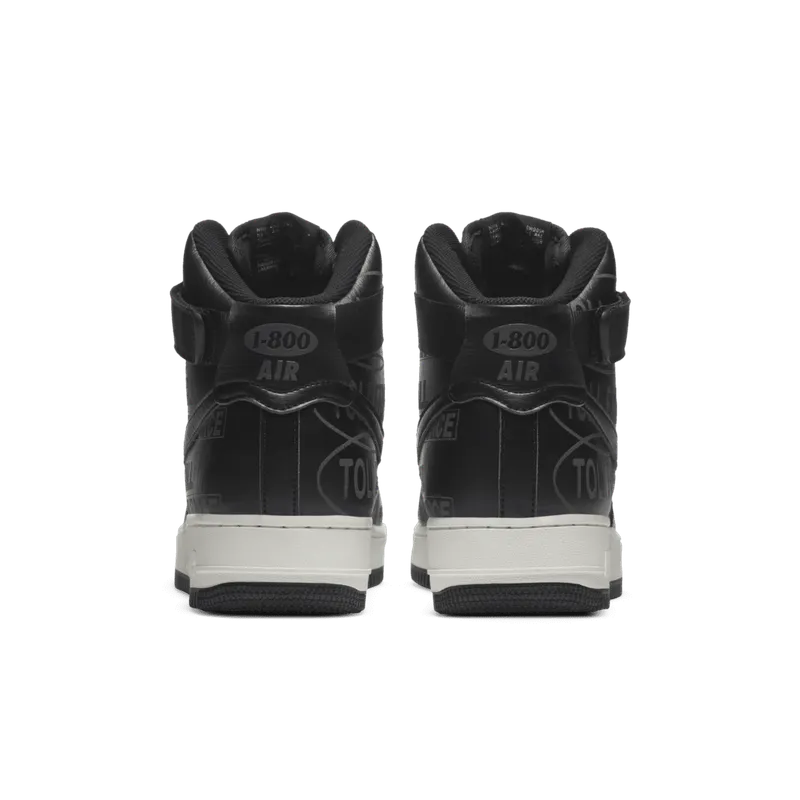 Nike Air Force 1 High Toll Free Black/Black-Sail-Vast Grey (CU1414-001)