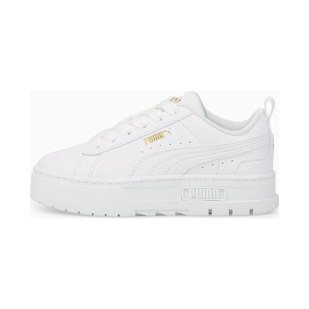 Puma Mayze Leather Kinder Weiß (384528-01)