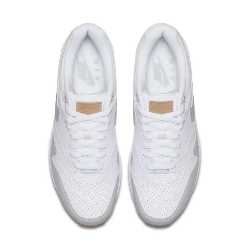 Nike Air Max 1 White Platinum Gum White/Gum Yellow-Metallic Silver-Pure Platinum (AH8145-103)