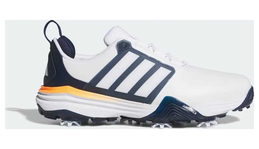 Adidas ADIPOWER 26 GOLFSCHOENEN Cloud White / Collegiate Navy / Lucid Orange (JP8403)
