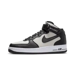 Nike x Stussy Air Force 1 Mid “Black / White” (DJ7840-002)