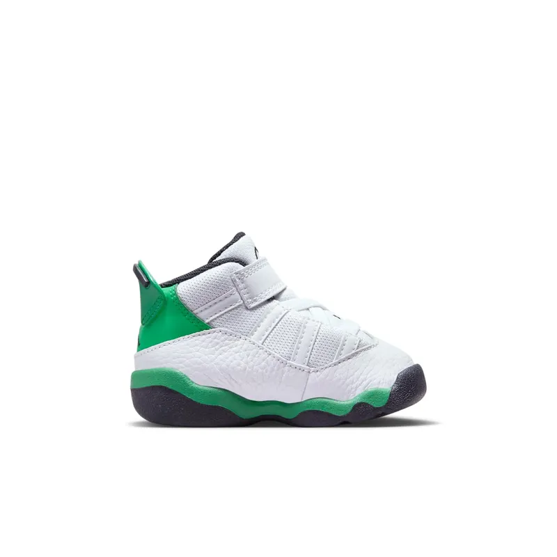 Jordan 6 Rings White Black Lucky Green (323420-131)