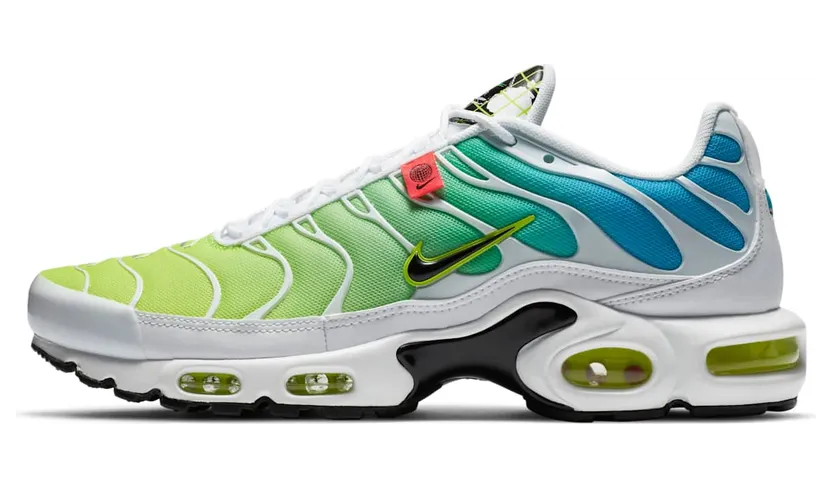 Nike Air Max Plus Worldwide “White / Blue Fury / Volt / Black” (CK7291-100)