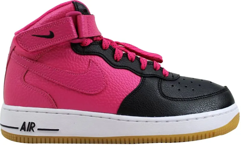 Nike Air Force 1 Mid Black Vivid Pink White (GS) Black/Vivid Pink White (518218-016)