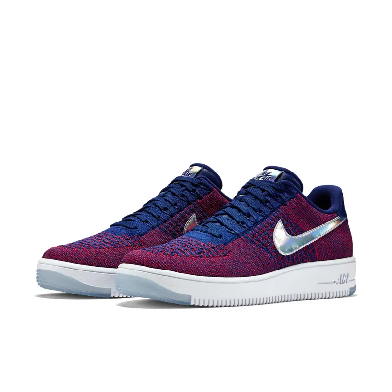 Nike Air Force 1 Low Flyknit USA Gym Red/Deep Royal Blue-White (826577-601)