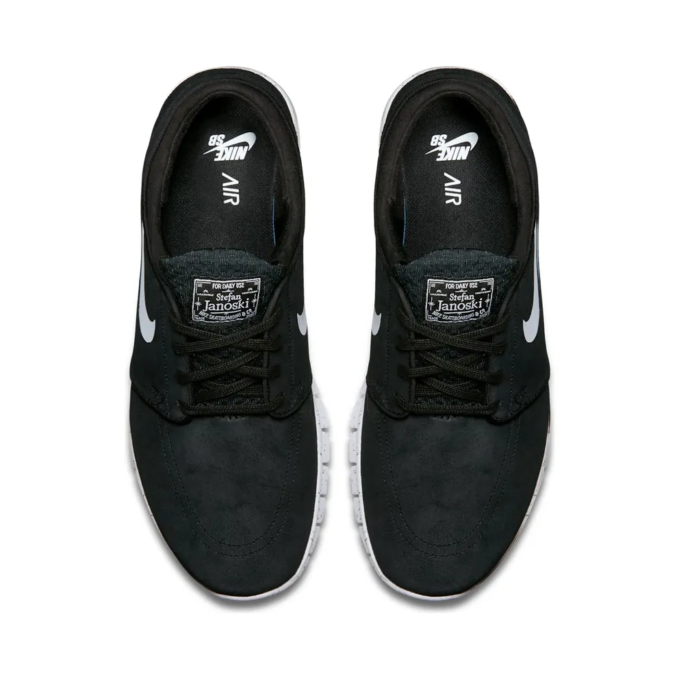 Nike SB Stefan Janoski Max Leather Black White Black/White (685299-002)