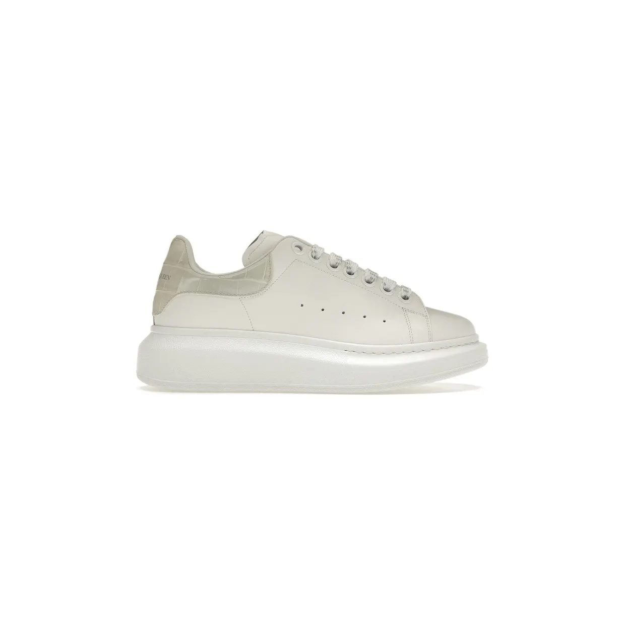 Alexander McQueen Oversized White Croc (718233WICG68959)