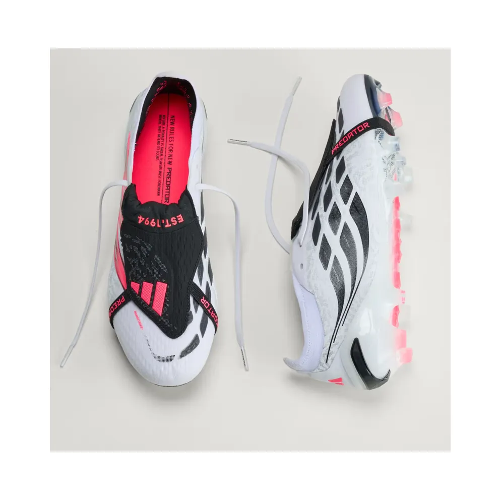 adidas Predator Elite Fold-over Tongue Firm Ground Football Boots “Cloud White / Solar Turbo / Core Black” (JP6248)