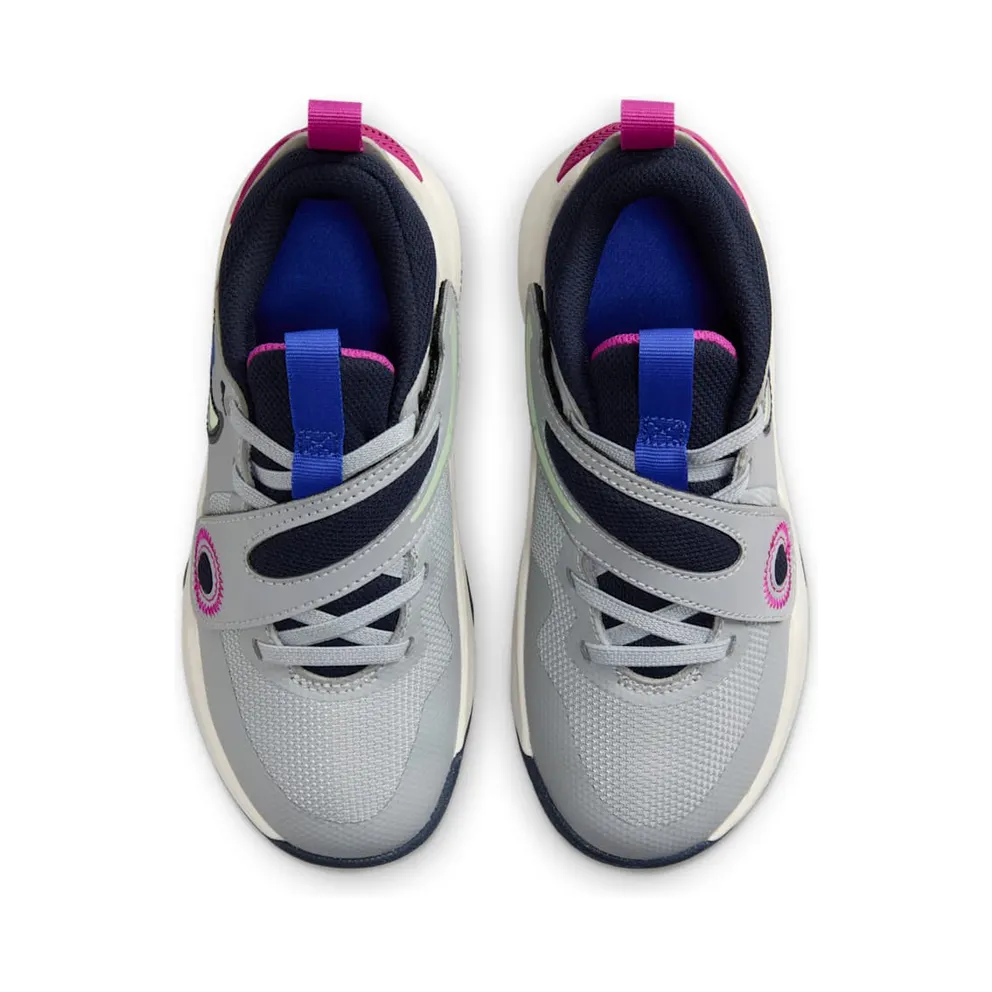 Nike Team Hustle D 11 SE Wolf Grey Obsidian Hyper Royal Vapor Green (FN5006-001)