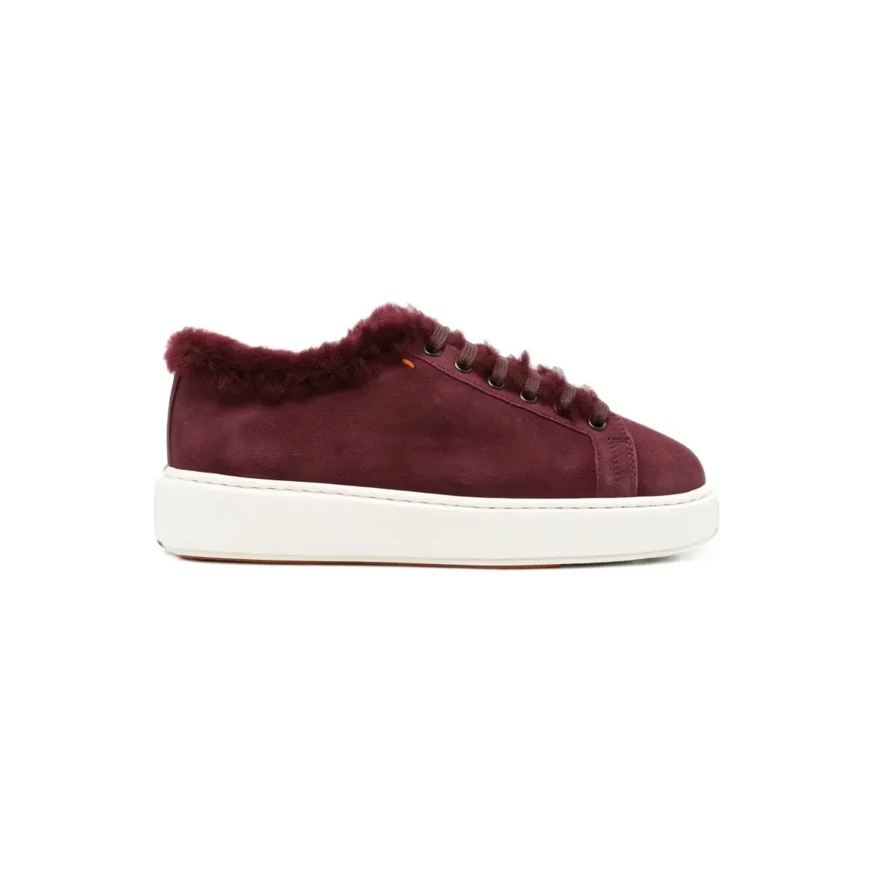 Santoni Clean Icon fur-trim “Red” (WBCD61524BARPTOY)