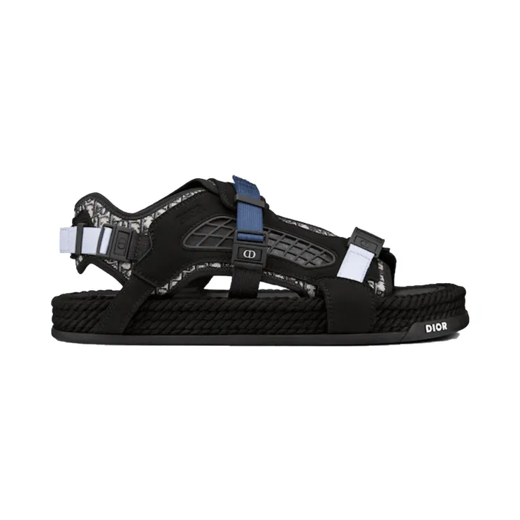 Dior Atlas Sandal Black Suede (3SA094ZIY_H965)