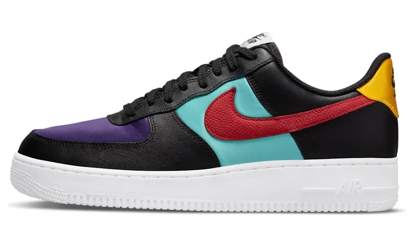 Nike Air Force 1 Low LV8 NBA x WNBA – “Black / Washed Teal / Court Purple / Gym Red” (DH7436-001)