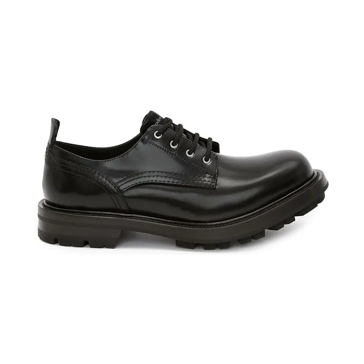 Alexander McQueen Worker Lace Up Black