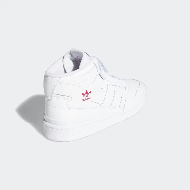 Adidas Forum Mid Cloud White / Cloud White / Shock Pink (G57984)