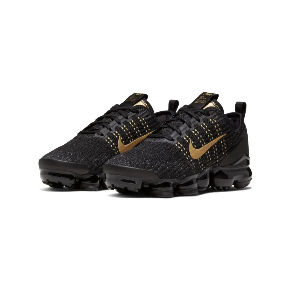 Nike Air VaporMax Flyknit 3 Black Metallic Gold (GS) Black/Metallic Gold (BQ5238-004)