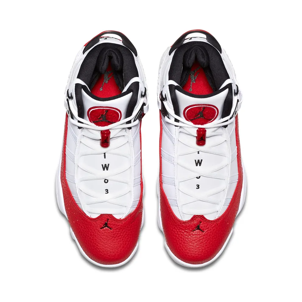Jordan 6 Rings White University Red White/University Red-Black (322992-120)