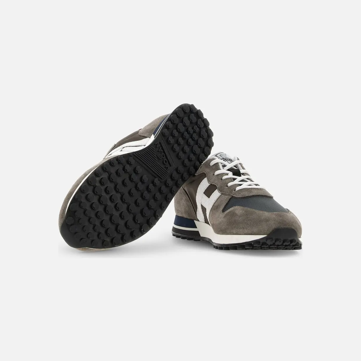 Sneakers Hogan H383 Grey Burgundy White (HXM3830AN51MLA0YFF) (4)