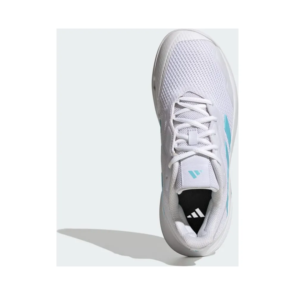 Adidas Courtjam Control Tennis Shoes Cloud White / Bliss Blue / Cloud White (HP7420)