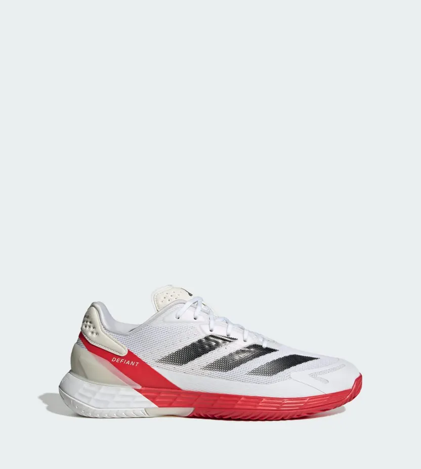 Adidas Defiant Speed 2 Tennisschoenen Cloud White / Core Black / Pure Ruby (JH6320)