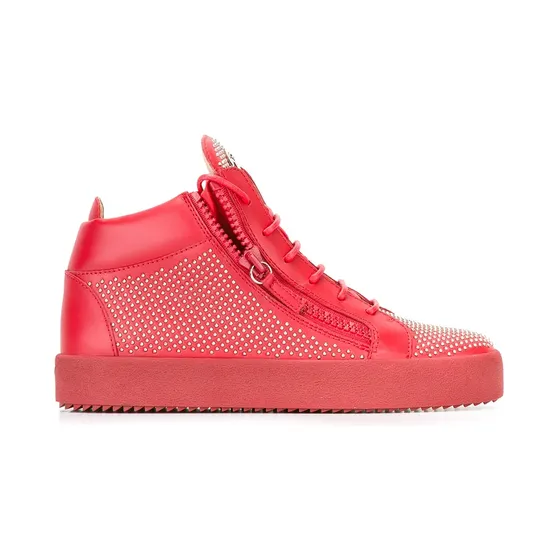 Giuseppe Zanotti ‘Connor’ Mid-Top-Sneakers “Red” (RU6096002)
