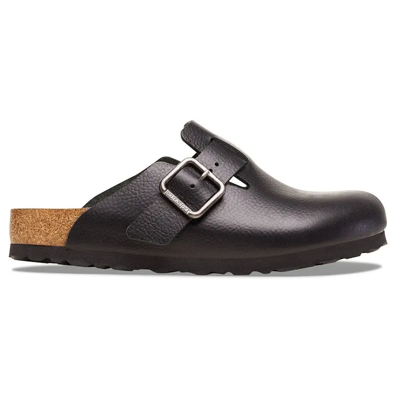 Birkenstock Boston Wire Buckle Leather Vintage Wood Black (1030691)