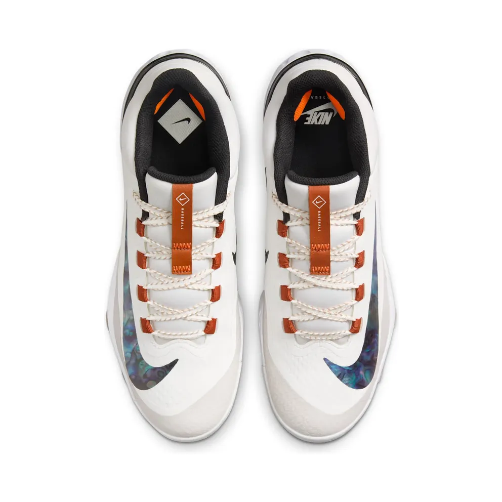 Nike Alpha Huarache Elite 4 Low MCS Summit White Phantom Dark Russet Royal Pulse (FZ8652-100)