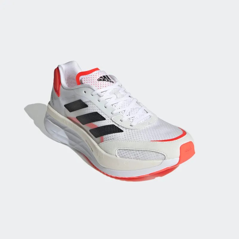 adidas Adizero Boston 10 Cloud White / Core Black / Solar Red (FY4079)