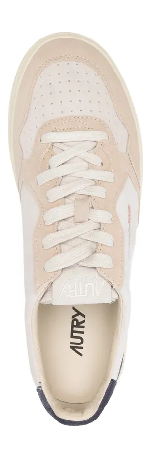 Autry Medalist Panelled Lace-up “Neutrals/Blue” (AULM TS29) (2)