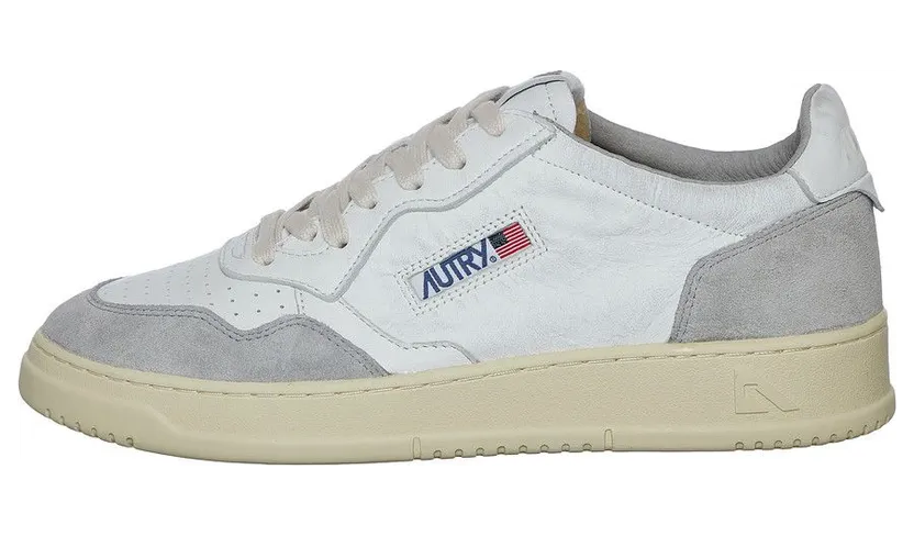 Autry Medalist Low White / Grey (AULMGS25) (4)