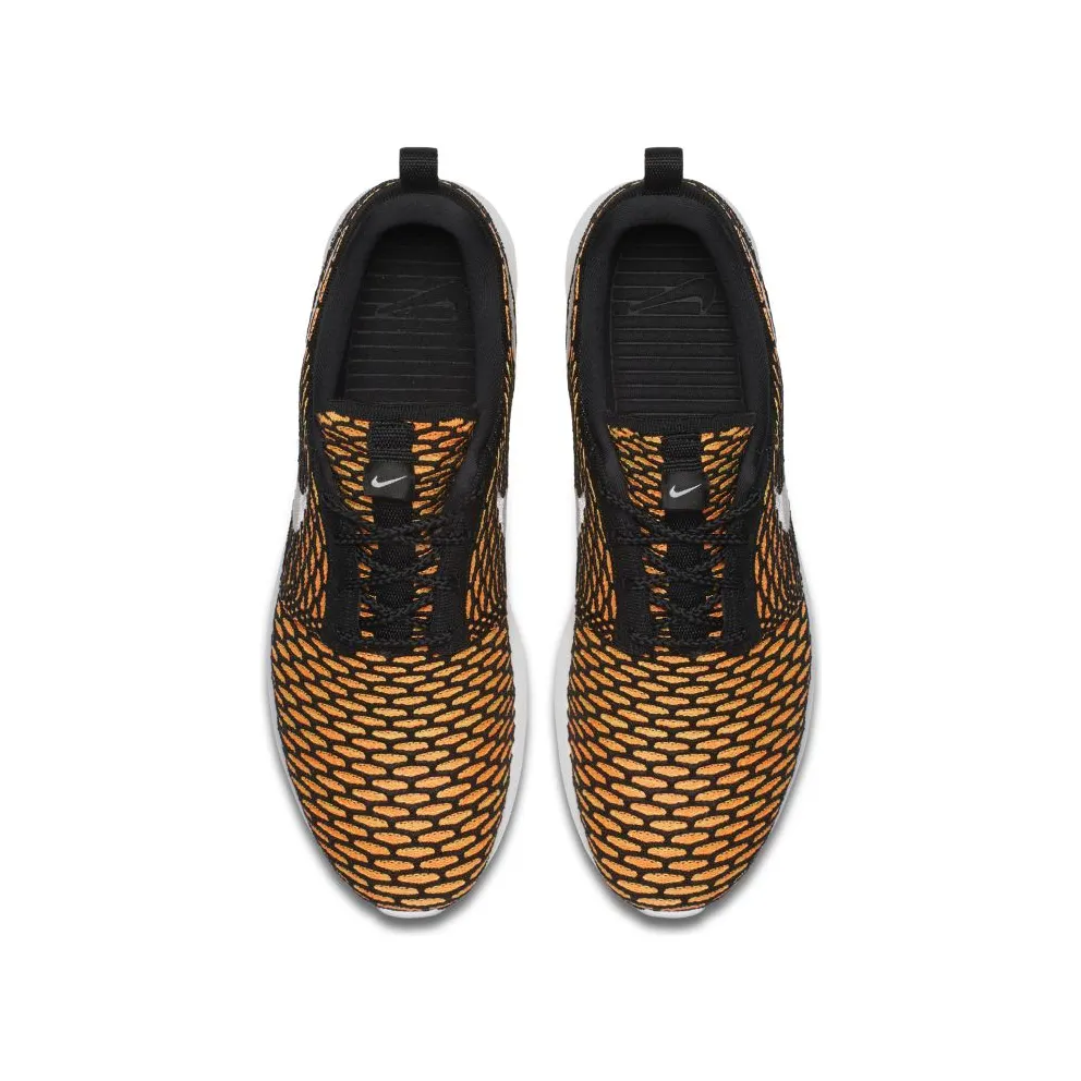 Nike Roshe Nm Flyknit Black/White-Total Orange-Volt Black/White-Total Orange-Volt (677243-018)