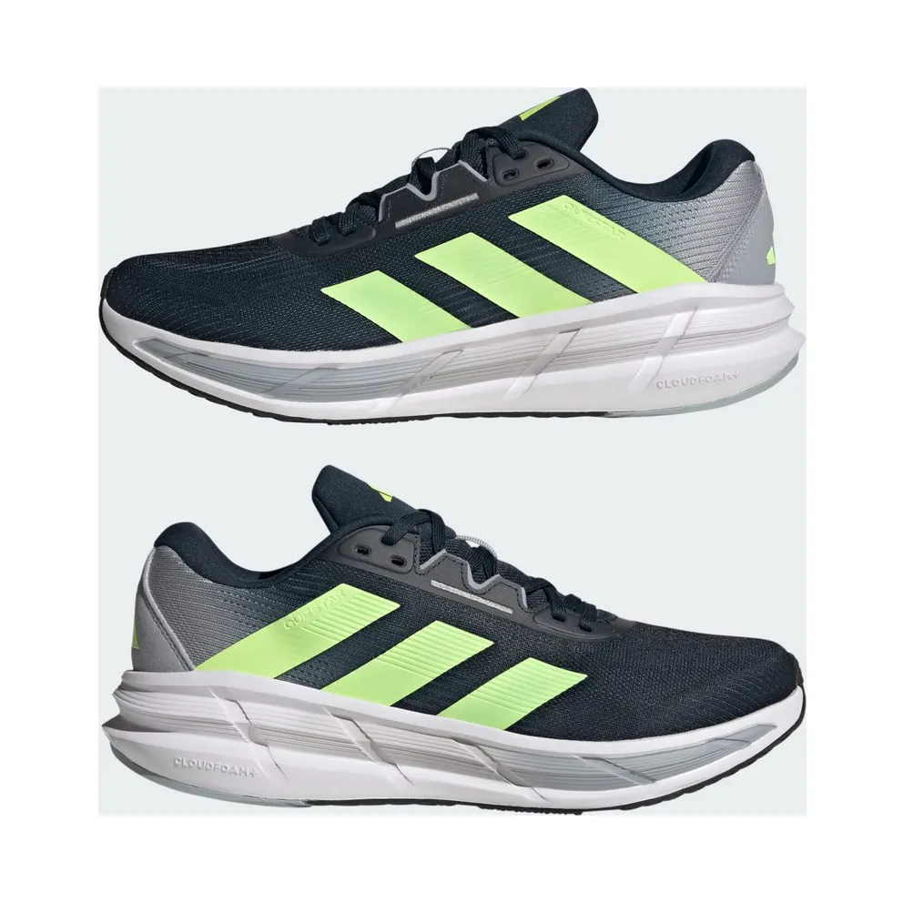 Adidas Questar 3 Running Shoes Aurora Ink / Hi-Res Yellow / Halo Silver (JI4621)