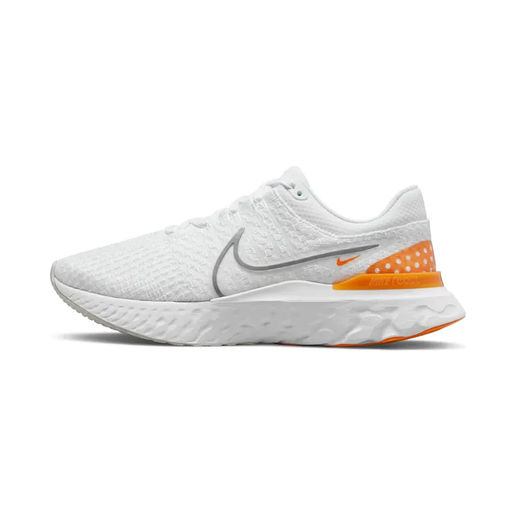 Nike React Infinity Run Flyknit 3 (straat) “White / Kumquat / Photon Dust / Particle Grey” (DH5392-100)