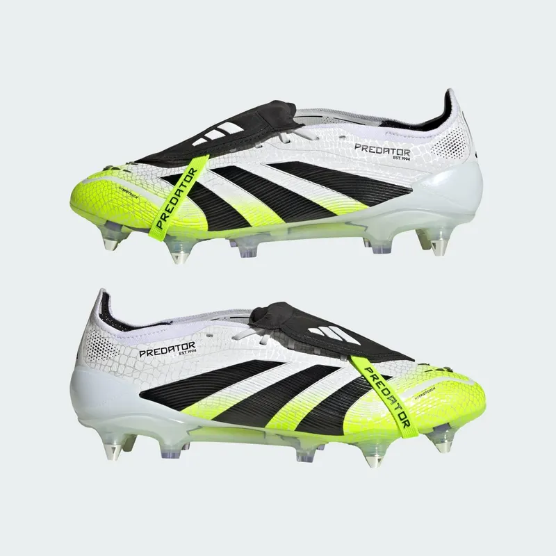 adidas Predator Elite Fold-Over Tongue SG Cloud White Core Black Lucid Lemon (JI1087)