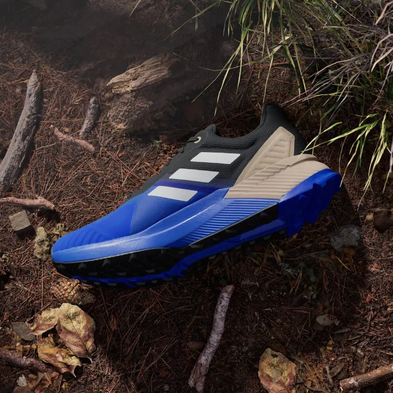 Adidas Terrex Soulstride RAIN.RDY Trail Running Semi Lucid Blue / Grey One / Blanch Cargo (JR7068)