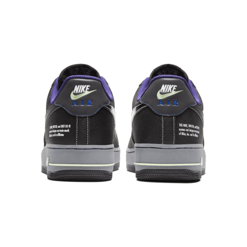 Nike Air Force 1 Low Future Swoosh Pack Black/Cool Grey-Vapor Green-Racer Blue (CT1621-001)
