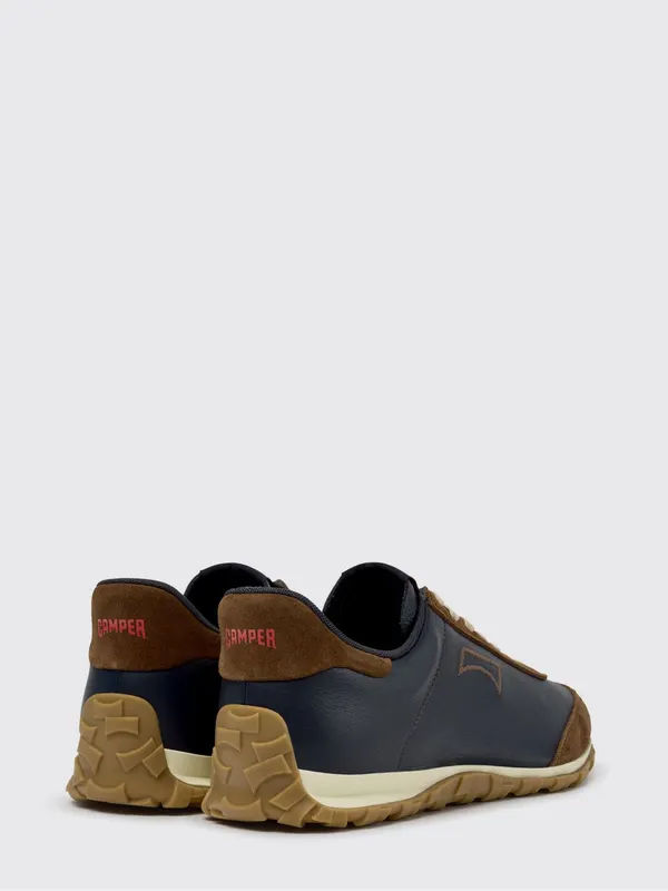 Camper Two-Tone Drift Walk Leather and Suede with Vibram Sole Blue (K101097-008DRIFTWALK0)