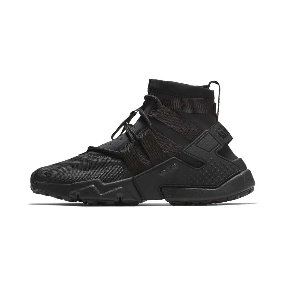 Nike Air Huarache Gripp Triple Black Black/Black-White-Black (AO1730-002)