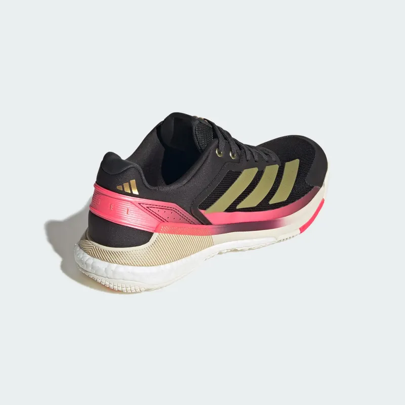 Adidas Crazyquick BOOST Padelschoenen Core Black / Gold Metallic / Solar Turbo (KJ1903)