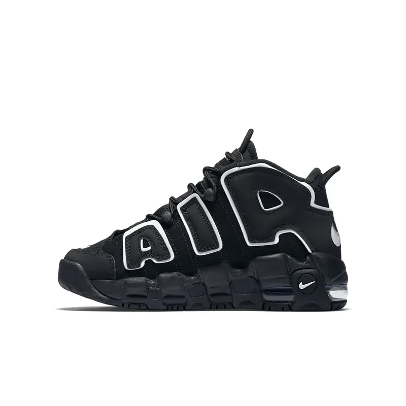 Nike Air More Uptempo Black White 2016 (GS) Black/White (415082-002)