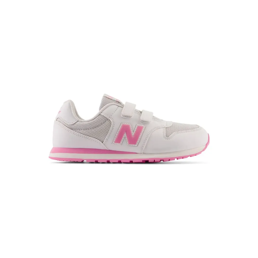 NEW BALANCE 500 Hook & Loop “Quartz Grey / Signal Pink” (GV500QP1)