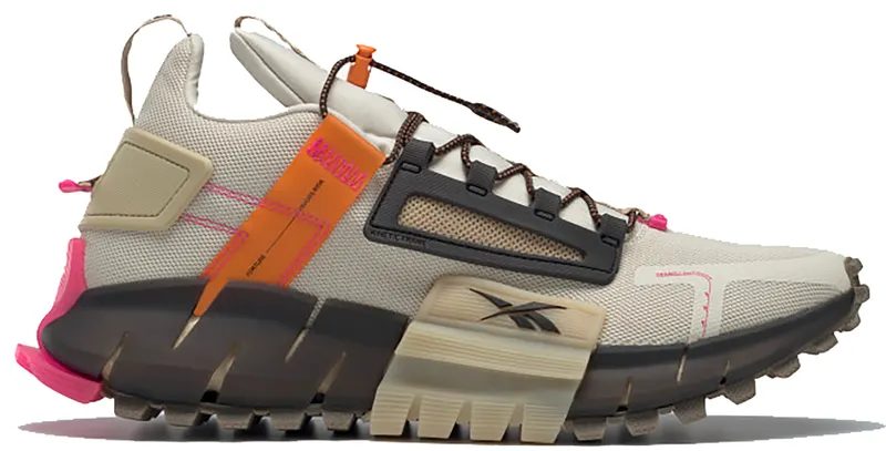 Reebok Zig Kinetica Edge Alabaster Orange Pink Alabaster/High Vis Orange-Proud Pink (FV3835)
