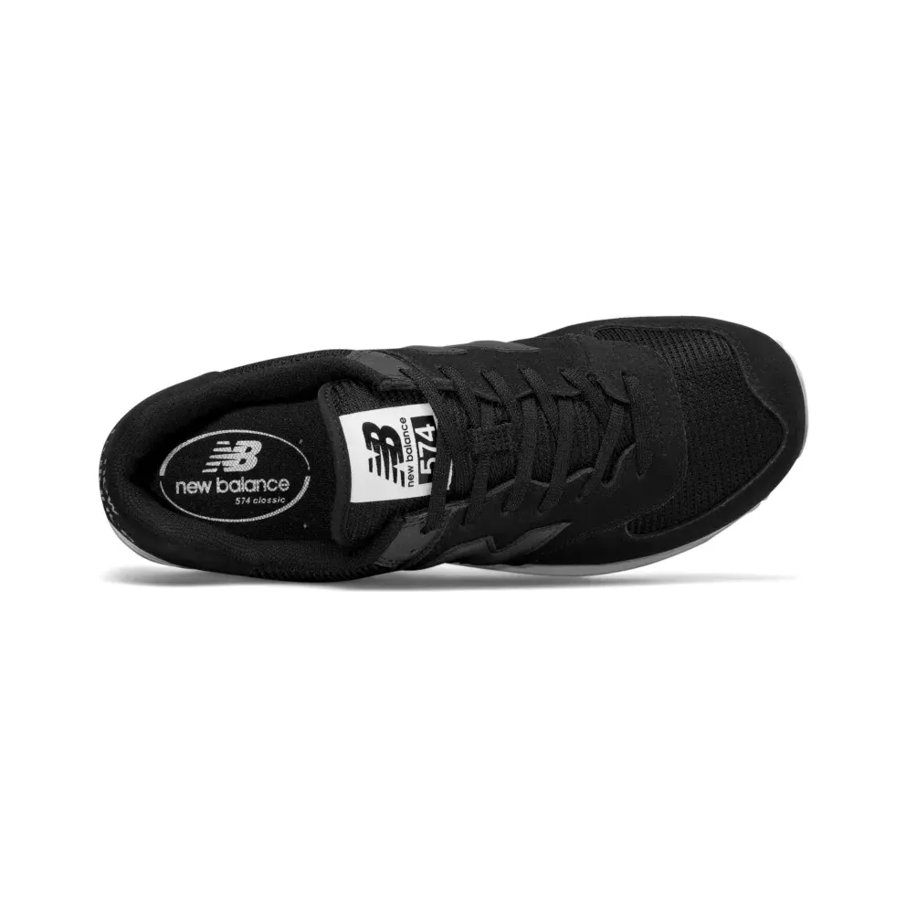 New Balance 574 Black Classic Black/White (ML574WA)