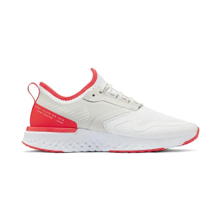 Nike Odyssey React 2 Shield White Laser Crimson (BQ1672-100)