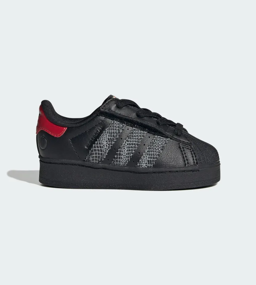 adidas Superstar LED Lights Comfort Closure Core Black Red (IH6392)