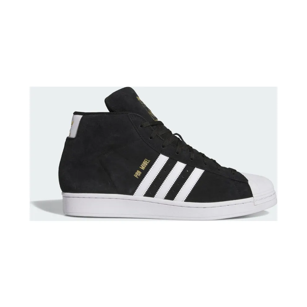 Adidas Pro Model Mid Sportschuhe Core Black / Cloud White / Gold Metallic (JH8146)