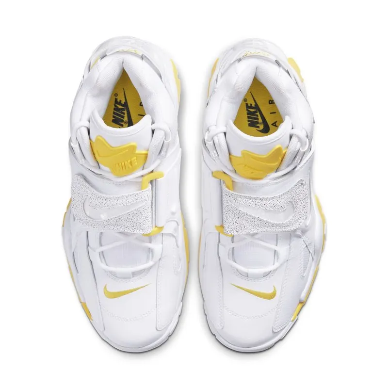 Nike Air Barrage Mid White Chrome Yellow (W) White/White-Chrome Yellow-Black (CJ9574-100)