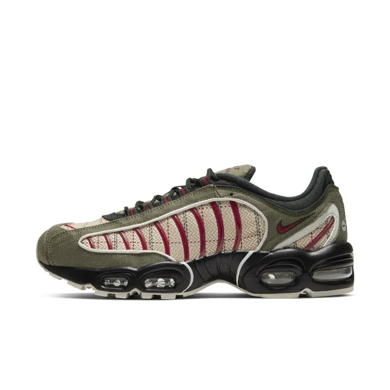 Nike Air Max Tailwind 4 Plaid Olive Olive Canvas/Team Red-Brown (CT1197-001)