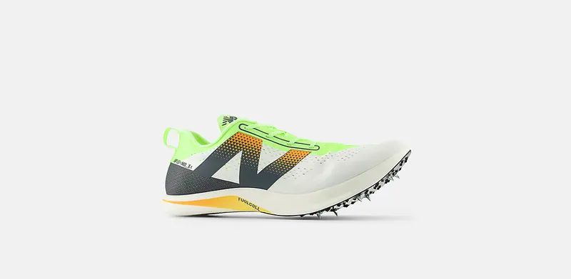 New Balance FuelCell SuperComp MDXv3 White Bleached Lime Glo Hot Mango (UMDELRSF)